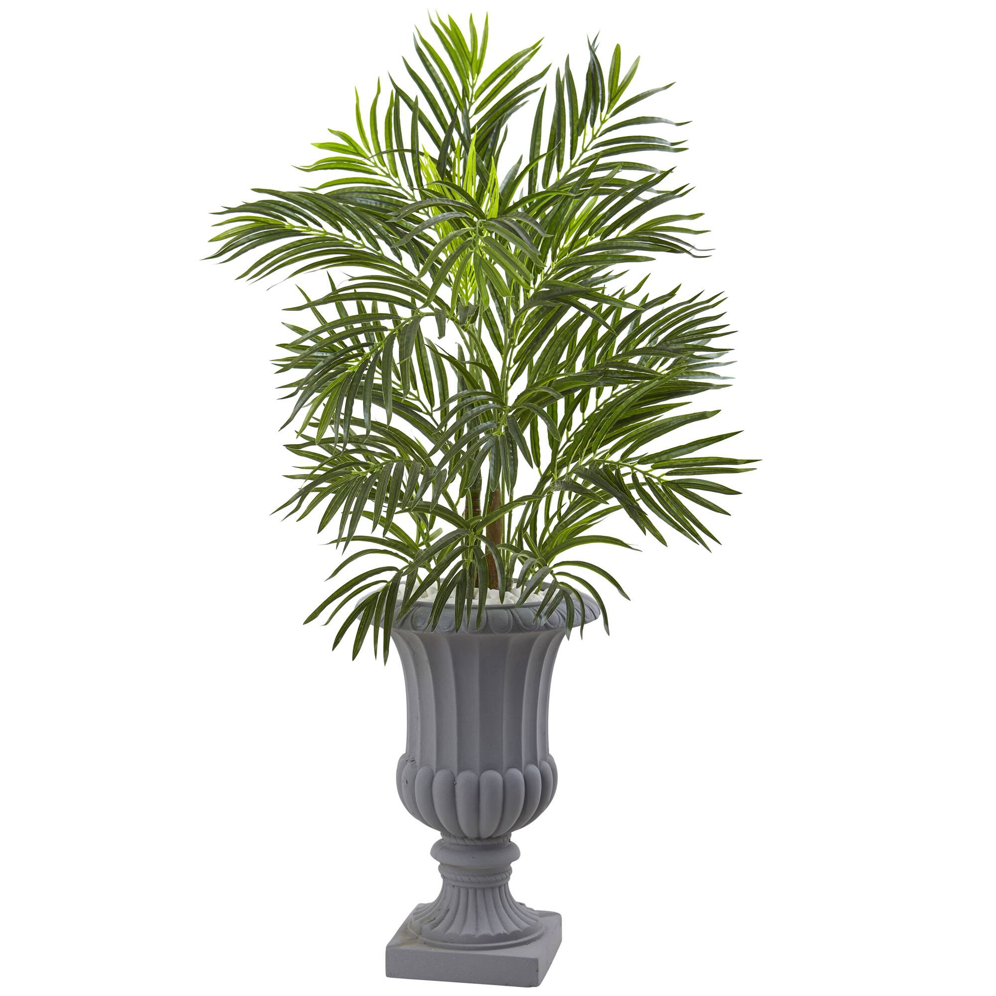 3.5ft. Areca Palm Tree in Gray Urn